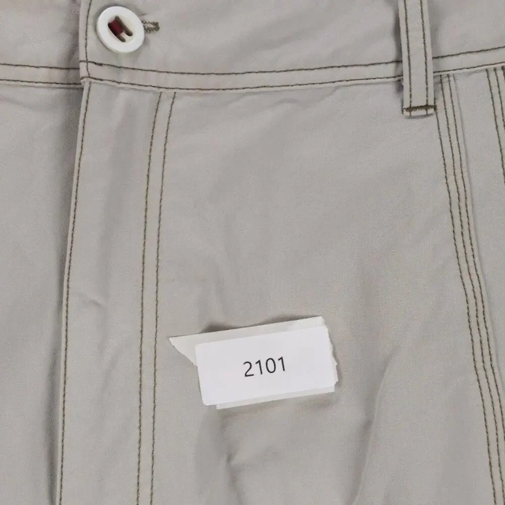 AFTCO Shorts Mens 38 Beige Nylon Cargo Fishing Stretch Pockets Outdoor Workwear